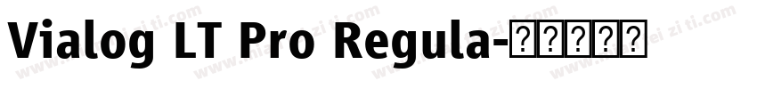 Vialog LT Pro Regula字体转换